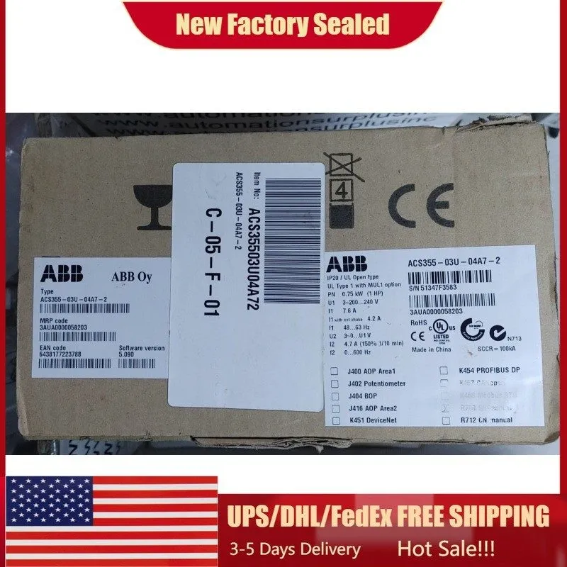 Частотный преобразователь ACS355-03U-04A7-2