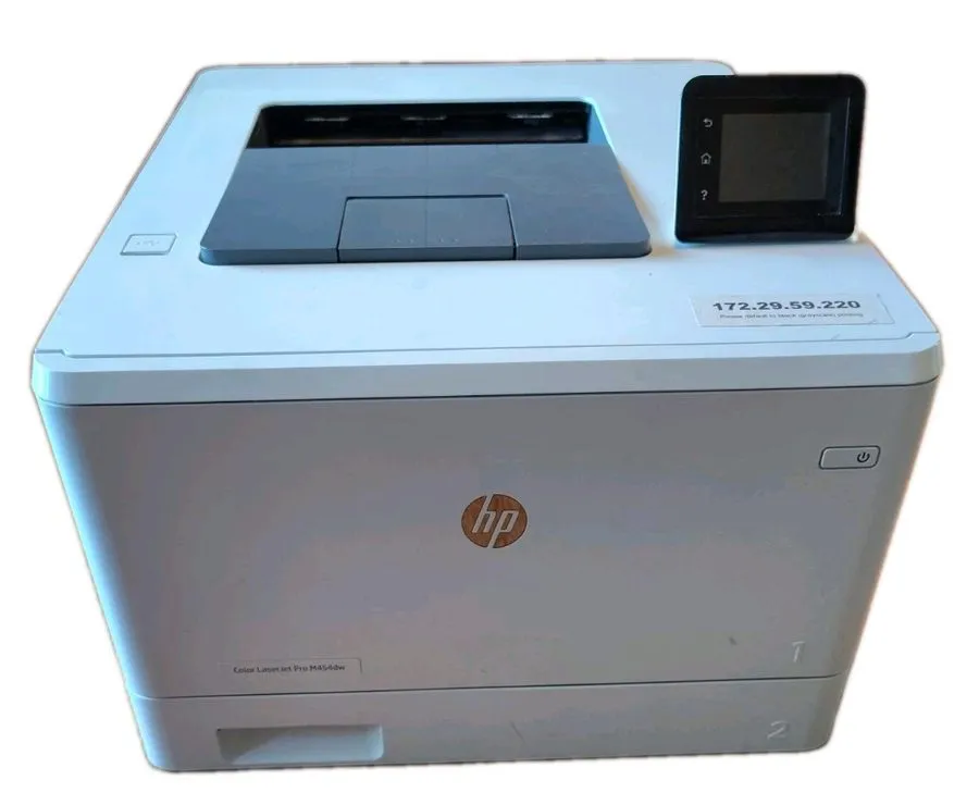 Лазерный принтер HP Color LaserJet Pro M454dn Duplex Network Laser Printer with  — фото лота 1
