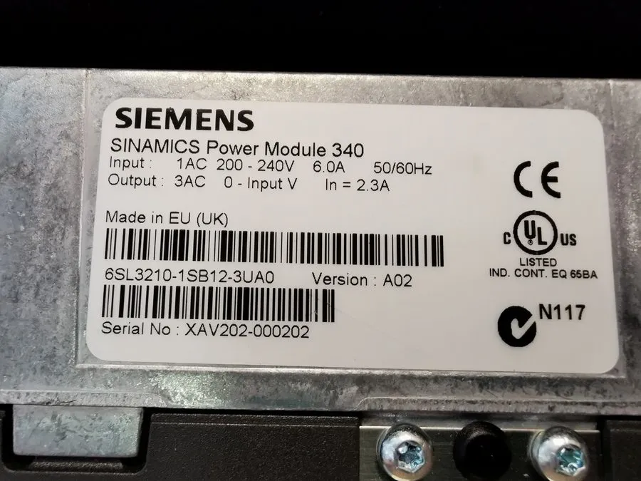 Частотный преобразователь Siemens 6SL3210-1SB12-3UA0 SINAMICS S120 Converter Pow