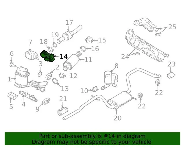 Трубопроводная арматура Volkswagen Exhaust Back Pressure Regulator 1K0-253-691-J — фото лота 2