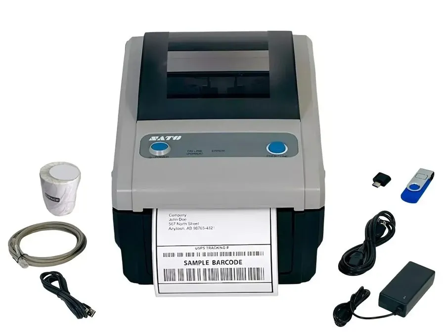 Принтер этикеток SATO CG412DT 4" High-Quality Japanese Label Printer Leading Ind