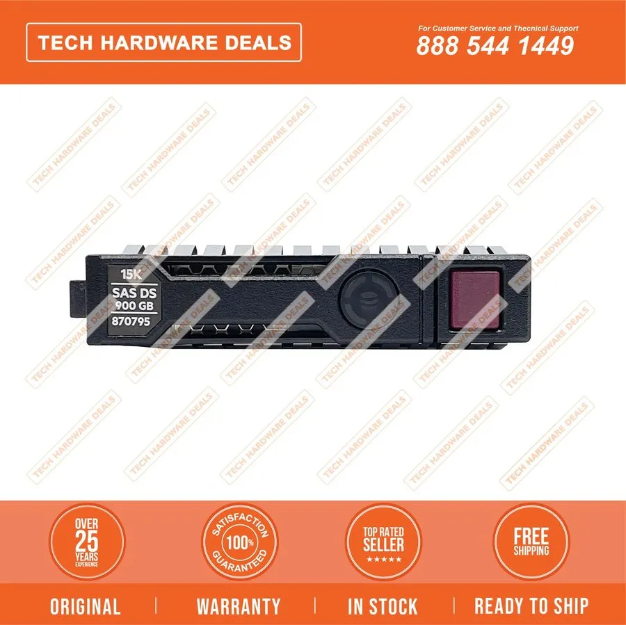 Жёсткий диск HP 870795-001 900GB 15K SFF SAS 2.5 12G SC DS HDD Hard Disc Drive