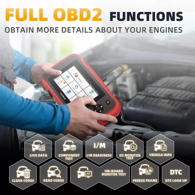 Диагностический сканер 2026 LAUNCH CRP129I Car OBD2 Scanner Engine ABS SRS SAS T — фото лота 4