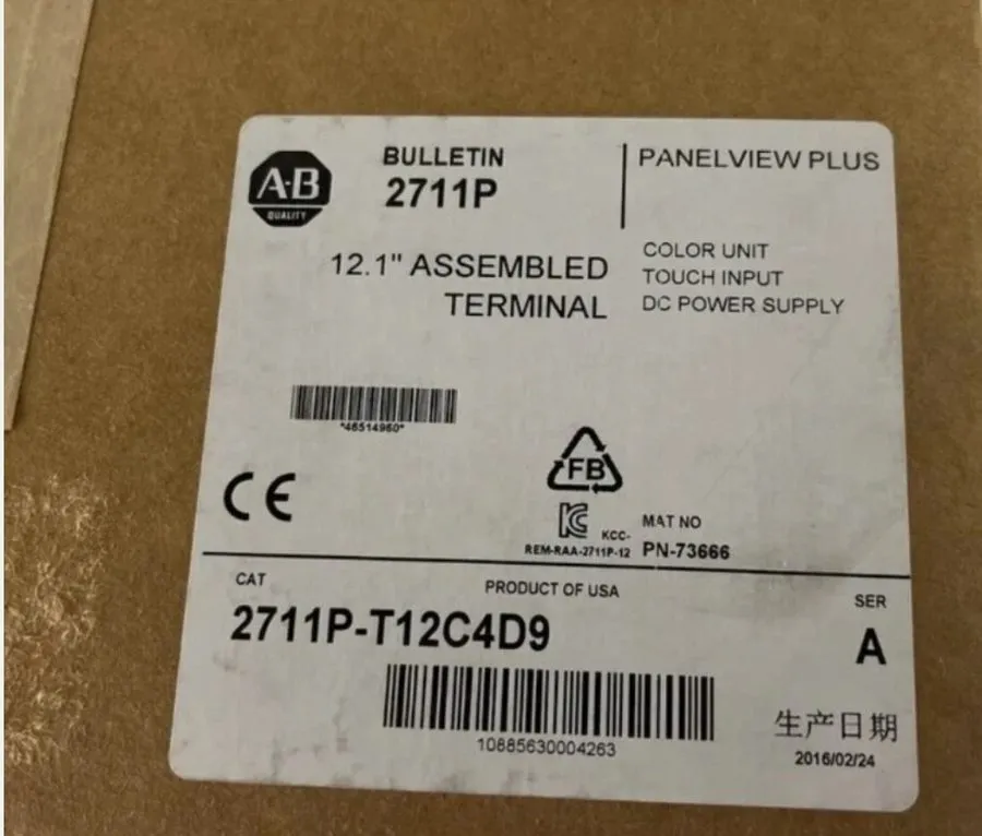 Панель оператора Unopen Allen Bradley 2711P-T12C4D9 /A PanelView Plus 6 1250 12"