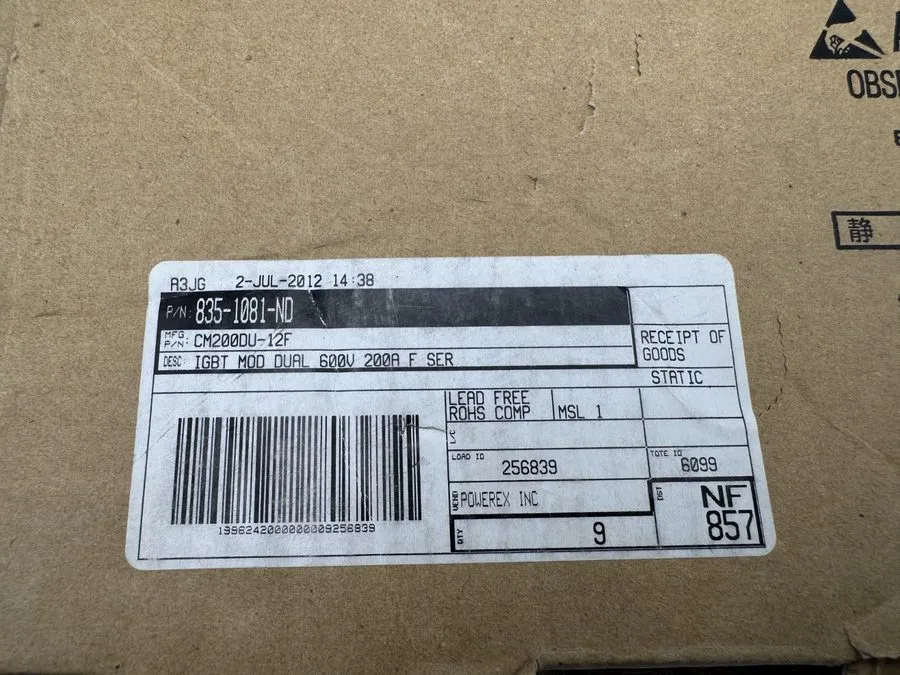 Силовой модуль IGBT MITSUBISHI CM200DU-12F IGBT Module — фото лота 2