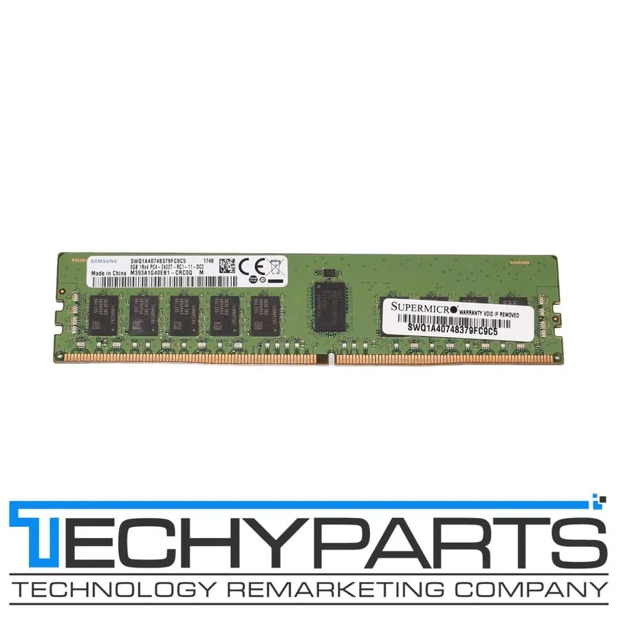 Модуль памяти SAMSUNG 8GB 1Rx4 DDR4-2400 PC4-2400T Registered ECC RAM M393A1G40E
