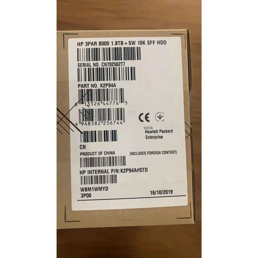 Жёсткий диск HPE 810760-001 1.8TB SAS 10K 12Gb/s K2P94A 3PAR StoreServ 8000 SFF