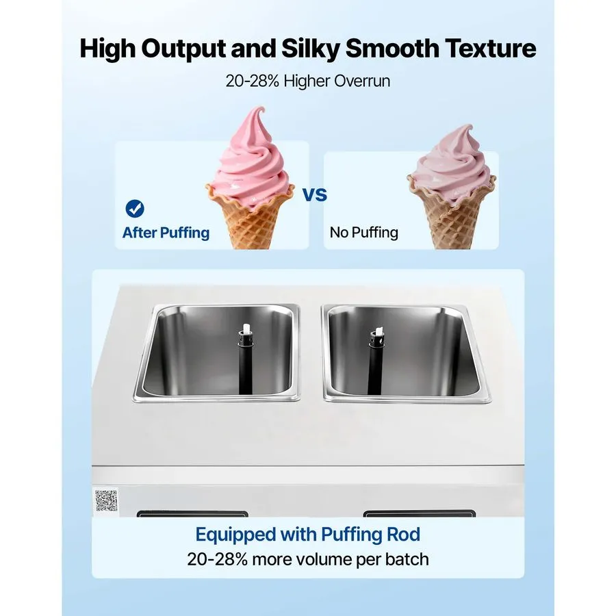 Оборудование для общепита Uimoso Commercial Soft Serve Ice Cream Machine, 2200W, — фото лота 2