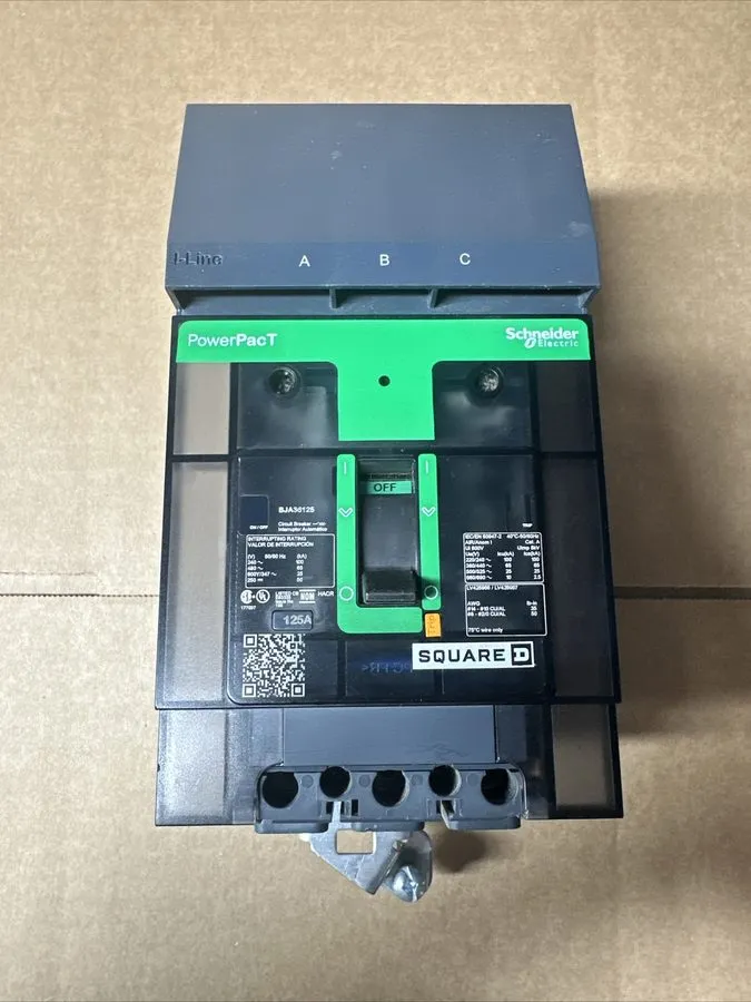 Автоматический выключатель SQUARE D BJA36125 BJ125 125 AMP 65K @ 480V 3P I LINE 
