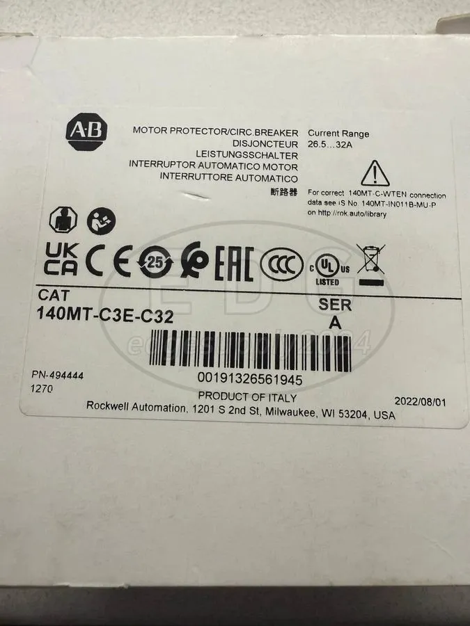 Автоматический выключатель 140MT-C3E-C32 Motor Protection Circuit Breaker Allen 