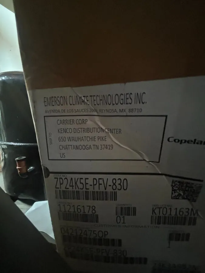 Компрессор 2.0 Ton Copeland Scroll Compressor ZP24K5EPFV830