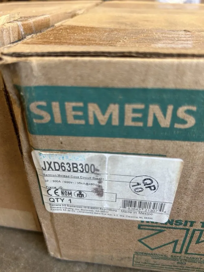 Автоматический выключатель Siemens / ITE Sentron 300 Amp Circuit Breaker 600 VAC