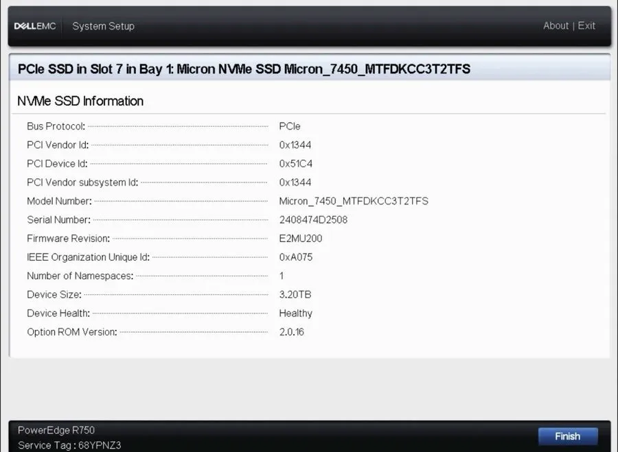 SSD-накопитель 100% Health Micron 7450 MAX 3.2TB U.3 NVMe PCIe 4.0 x4 SSD MTFDKC