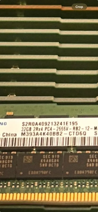 Модуль памяти Samsung 32GB 2Rx4 PC4-2666V-RB2-12-DB1 M393A4K40BB2-CTD