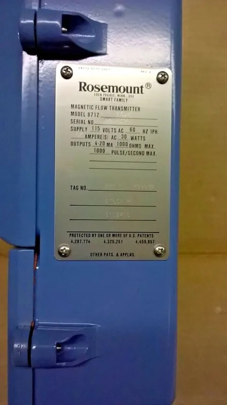 Трубопроводная арматура Rosemount Mag Flow Transmitter, Model: 8712RA12