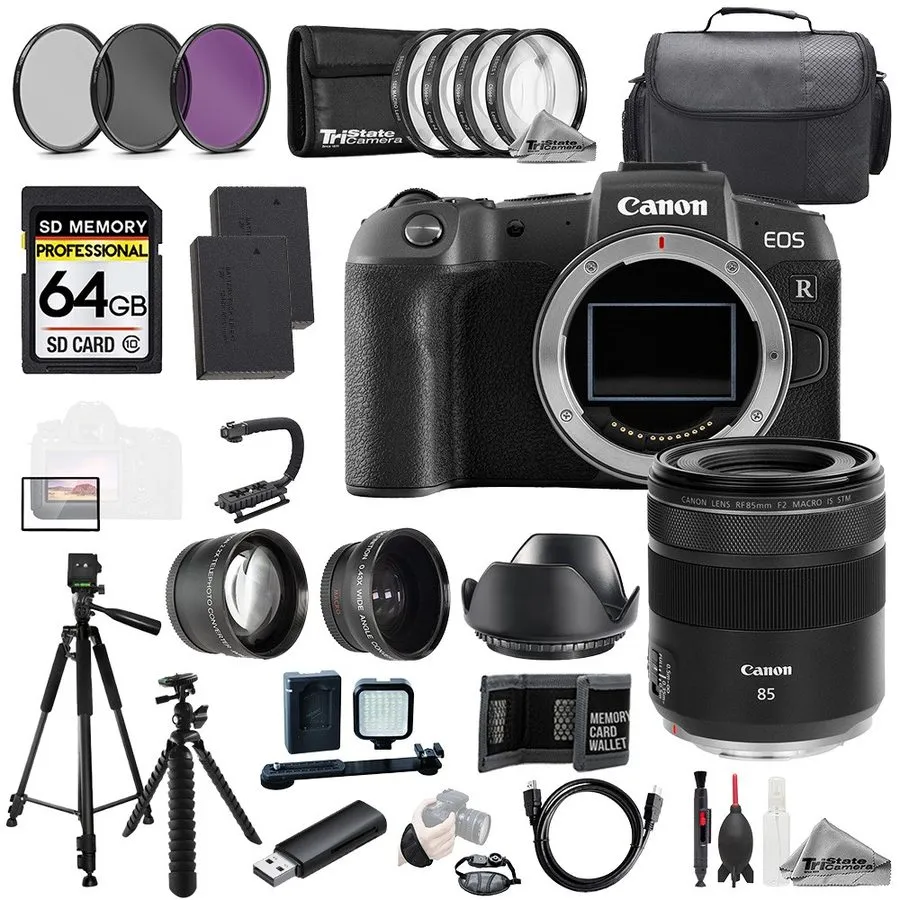 Объектив Canon EOS R8 + Canon RF 50mm f/1.8 STM Lens+64GB+ExtBat+9PCFltr-MEGAKit