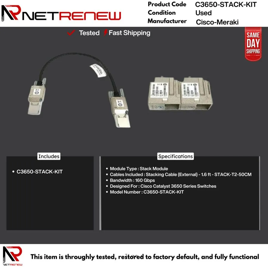Коммутатор Cisco C3650-STACK-KIT