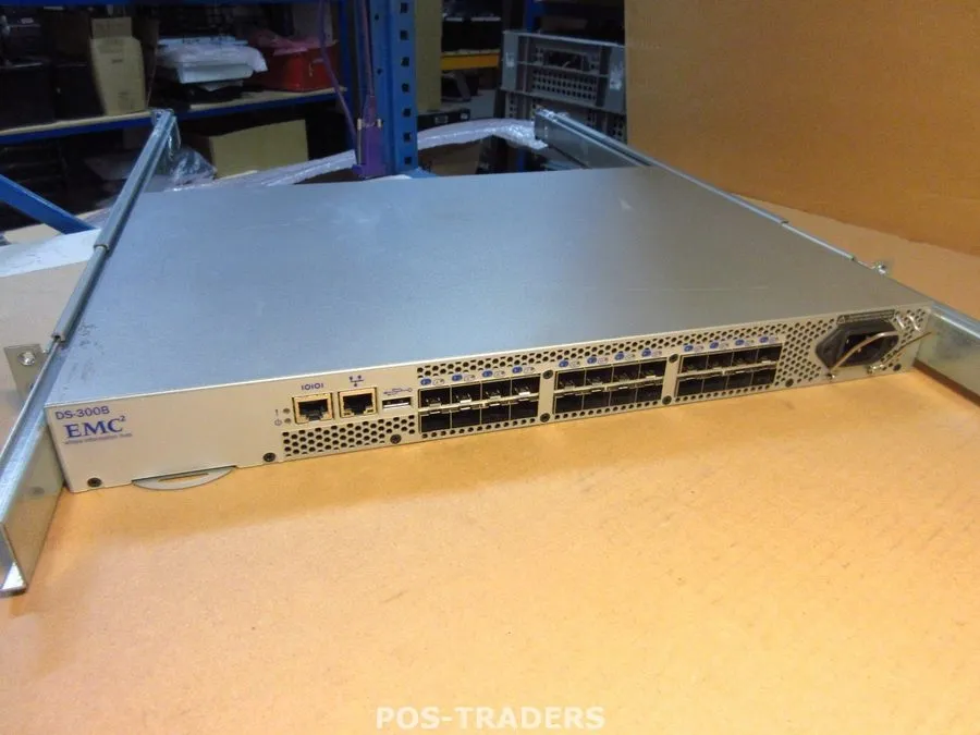 Коммутатор Brocade EMC DS-300B 8Gb Fibre Channel Switch 100-652-065, 24 Ports, S
