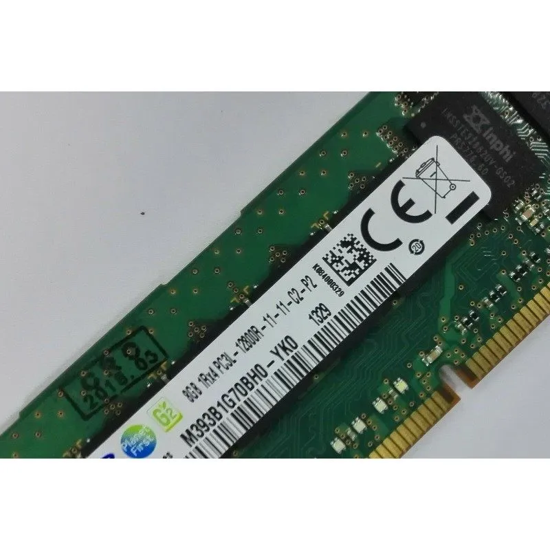Модуль памяти Samsung M393B1G70BH0-YK0 8GB 1RX4 PC3L-12800R DDR3 ECC RDIMM RAM