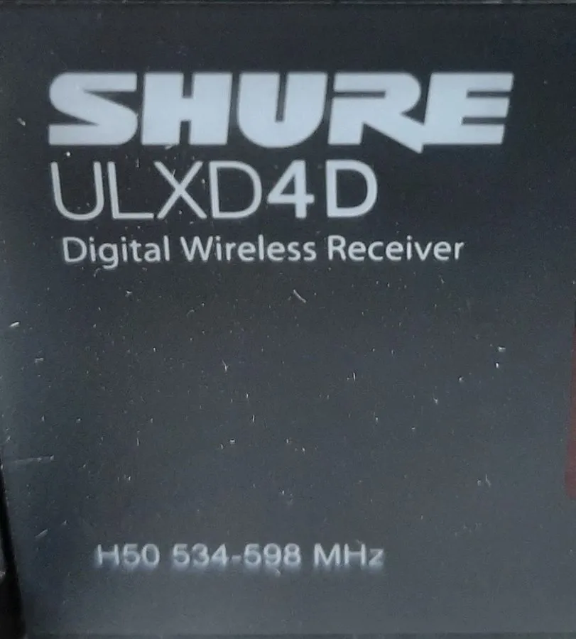 Радиосистема Shure ULXD4D Wireless Microphone Receiver, 632-696 MHz — фото лота 1