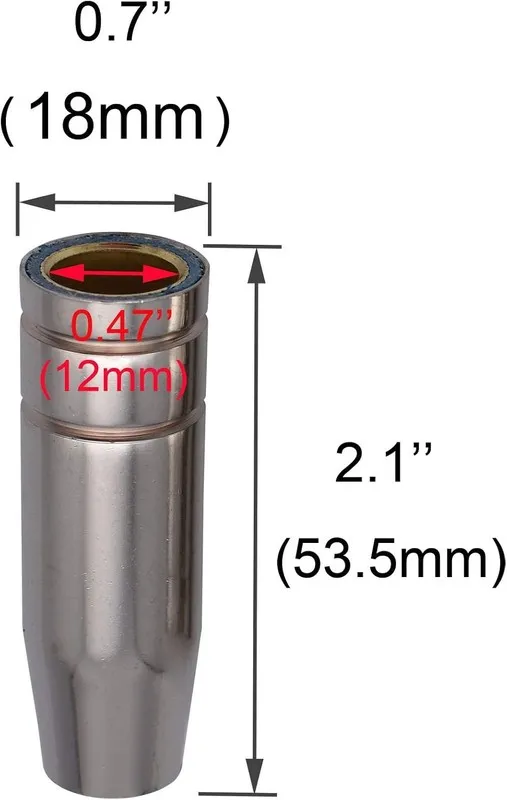 Сварочная горелка MB-15AK MIG Welding Torch 12mm Conical Nozzle Gas Nozzle