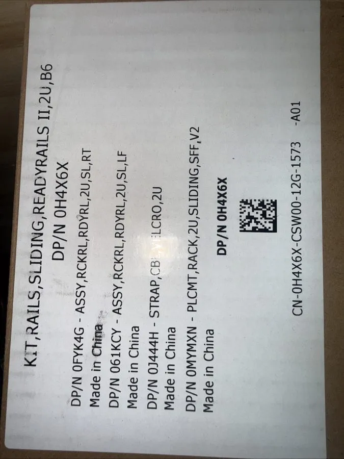 Комплект направляющих Dell PowerEdge yRails 2U Server Sliding Rapid Rail Kit 0H4
