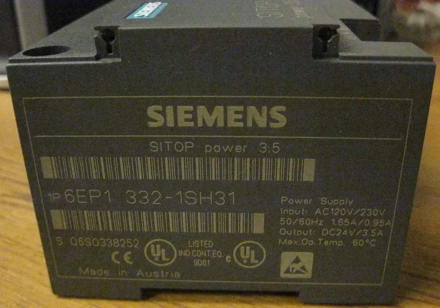 Блок питания Siemens SITOP POWER 3.5 1P 6EP1 332-1SH31 Power Supply 24 VDC 3.5 A