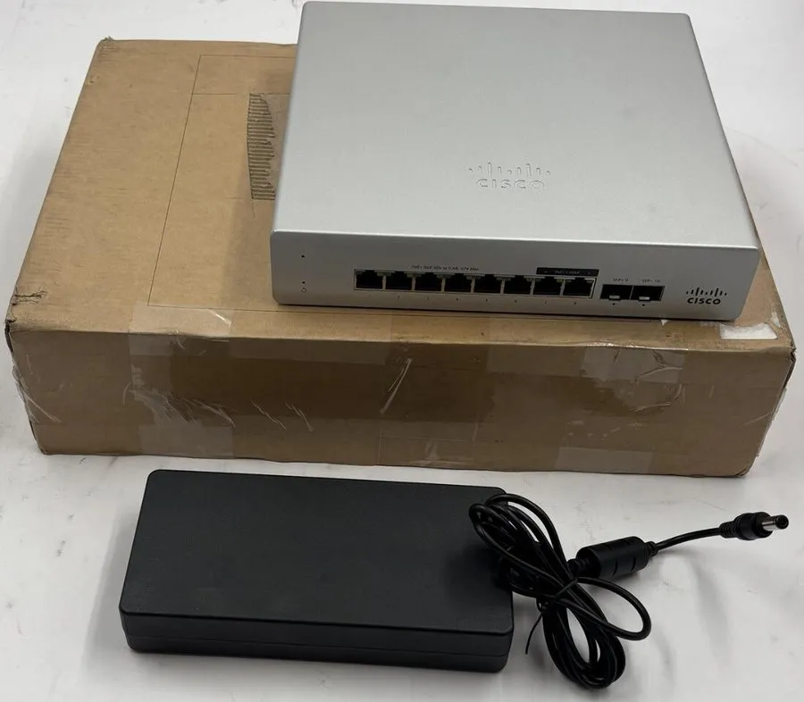 Коммутатор Cisco Meraki MS130-8X-HW Managed Switch 8-Port Gigabit PoE+ UNCLAIMED
