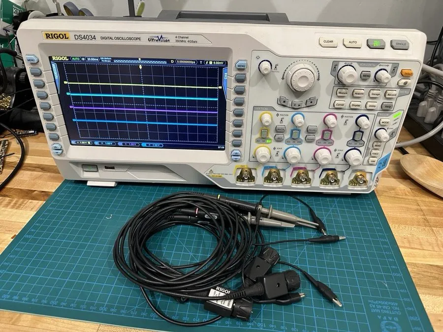 Осциллограф Rigol DS4034 500MHz 4ch 4GS/s With All OPTIONS UNLOCKED 4x Probes