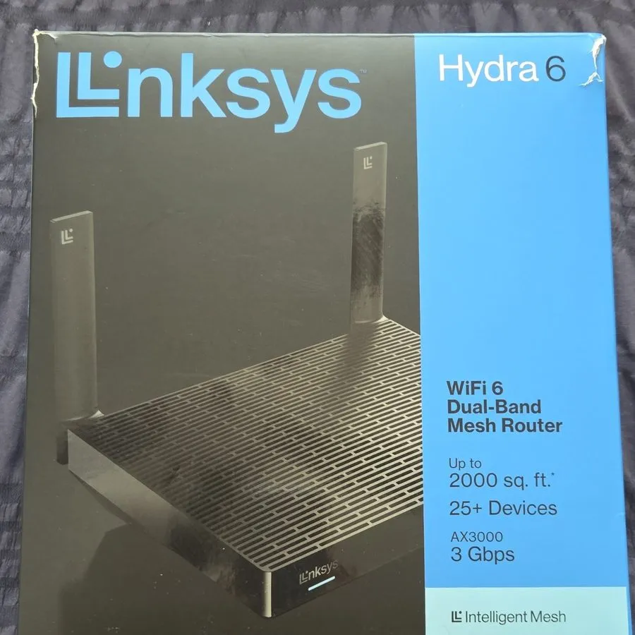 Маршрутизатор Linksys Hydra 6 WiFi 6 Dual Band Mesh Router AX3000 MR2000