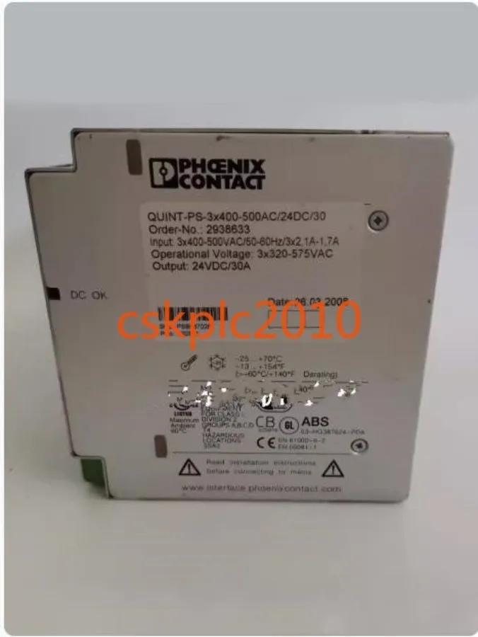 Блок питания Phoenix Contact QUINT-PS-3X400-500AC/24DC/30 Power Supply 24VDC 30A
