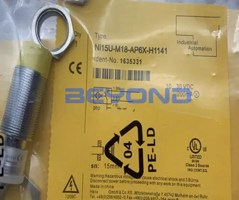 Датчик приближения TURCK NI15U-M18-AP6X-H1141 Inductive Proximity Sensor PNP 10-