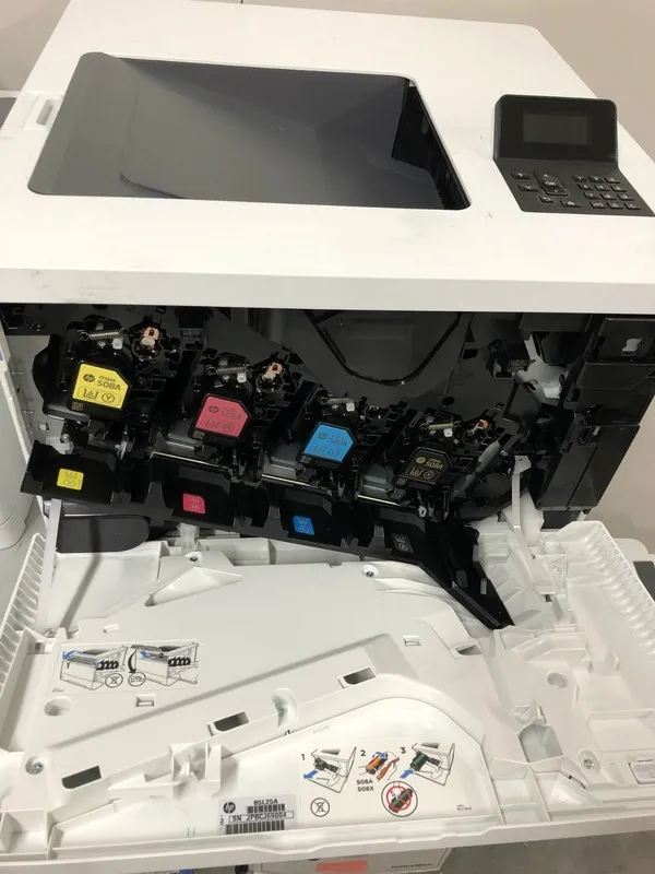 Лазерный принтер HP LaserJet Enterprise M554dn Color Laser Printer 600 x 600dpi  — фото лота 2