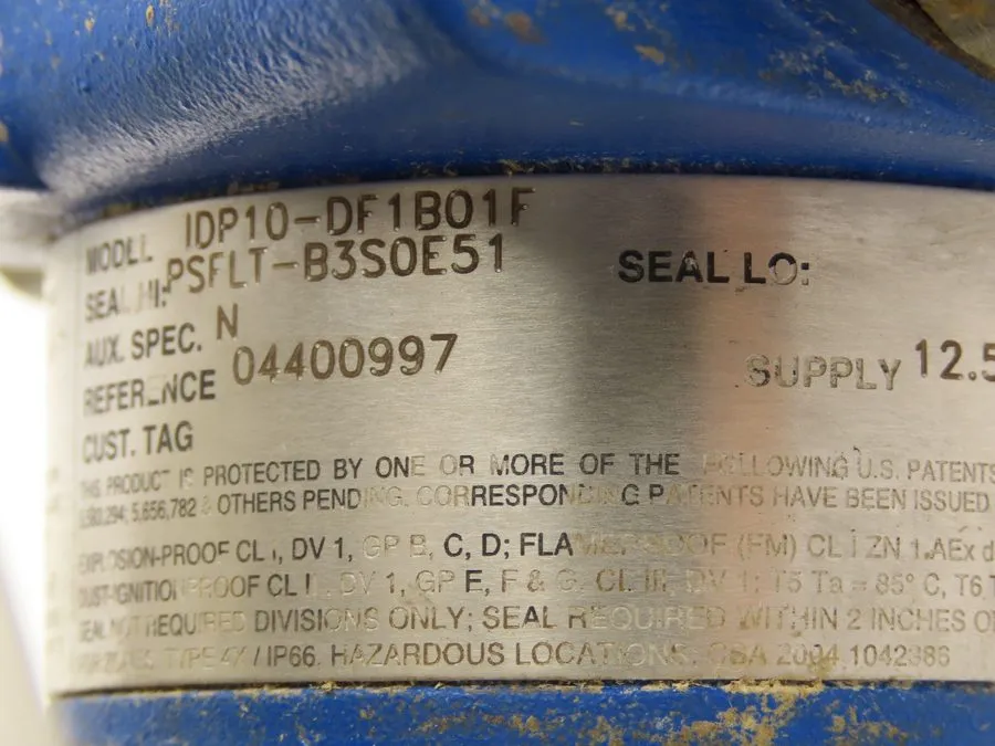Датчик давления Foxboro IDP10-DF1B01F Pressure Transmitter 0-200"H2O 3" Flanged