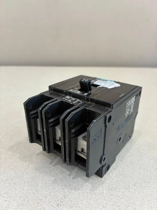 Автоматический выключатель SIMENS BQD BQD320 3 POLE 20 AMP 480V GRAY CIRCUIT BRE — фото лота 3