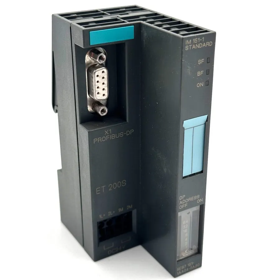 Модуль ввода-вывода 6ES7151-1AA04-0AB0 SIEMENS SIMATIC DP ET200S IM151-1 STD 12M
