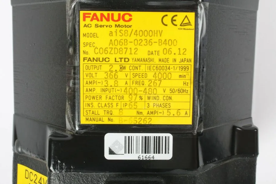 Серводвигатель FANUC A06B-0236-B400 AC servo motor Shipping