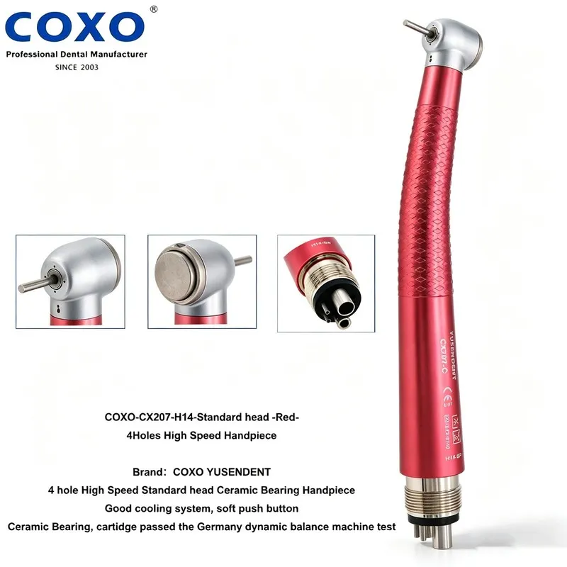 Стоматологический наконечник US COXO Dental CX207-C Anti-retraction Air Turbine  — фото лота 2
