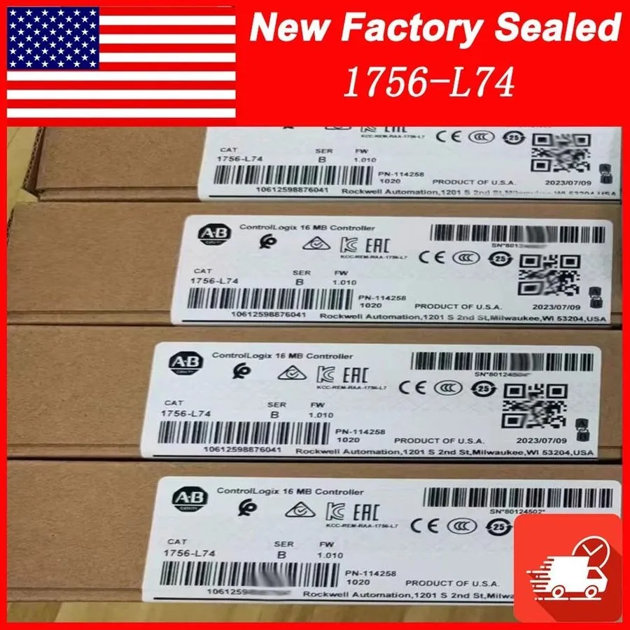 ПЛК 2020 Allen Bradley 1756-L74/B ControlLogix Logix5574 16MB PLC Controller 175
