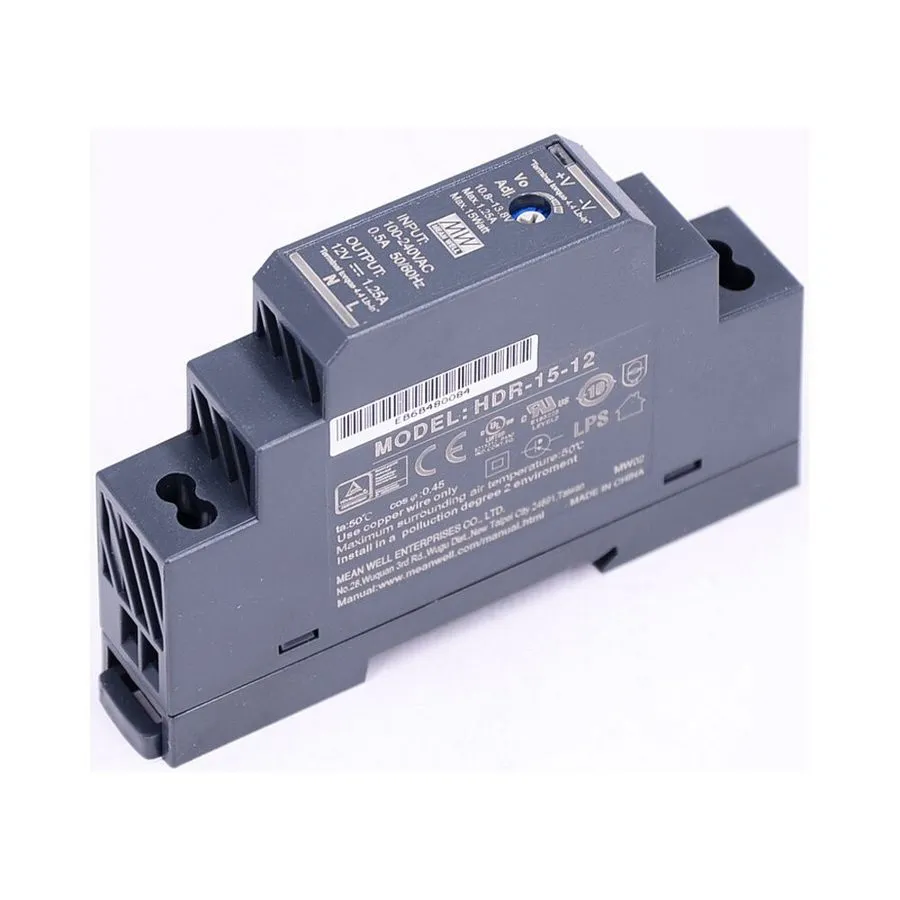 Блок питания Mean Well HDR-15-12 Power Supply 15W 12V 1.25A DIN Rail Olympian LE