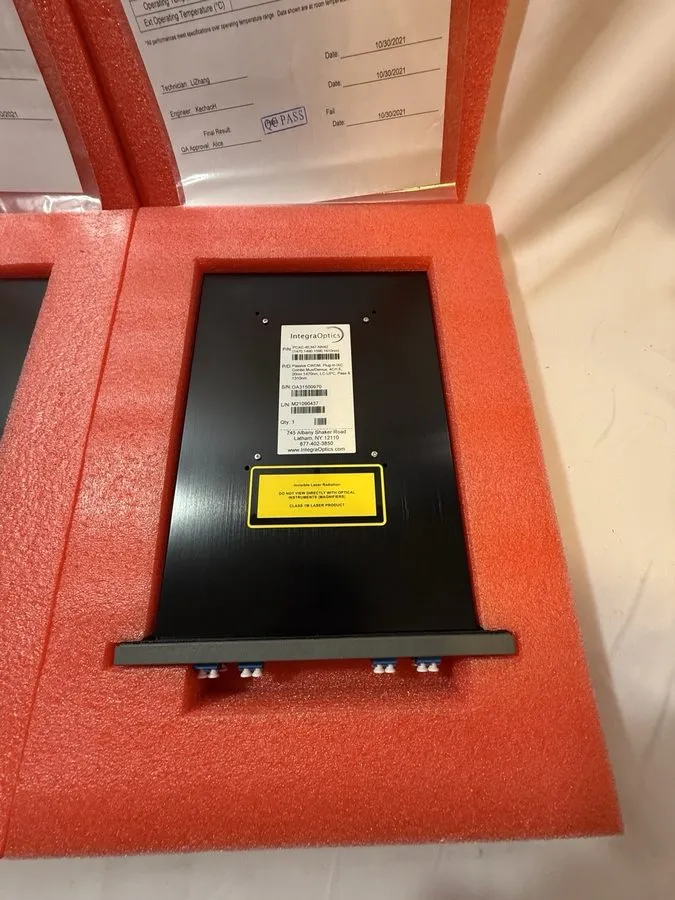 Оптический модуль 2x IntegraOptics PCXC-4E347-NN42 CWDM Mux Demux LC UPC w Test  — фото лота 1