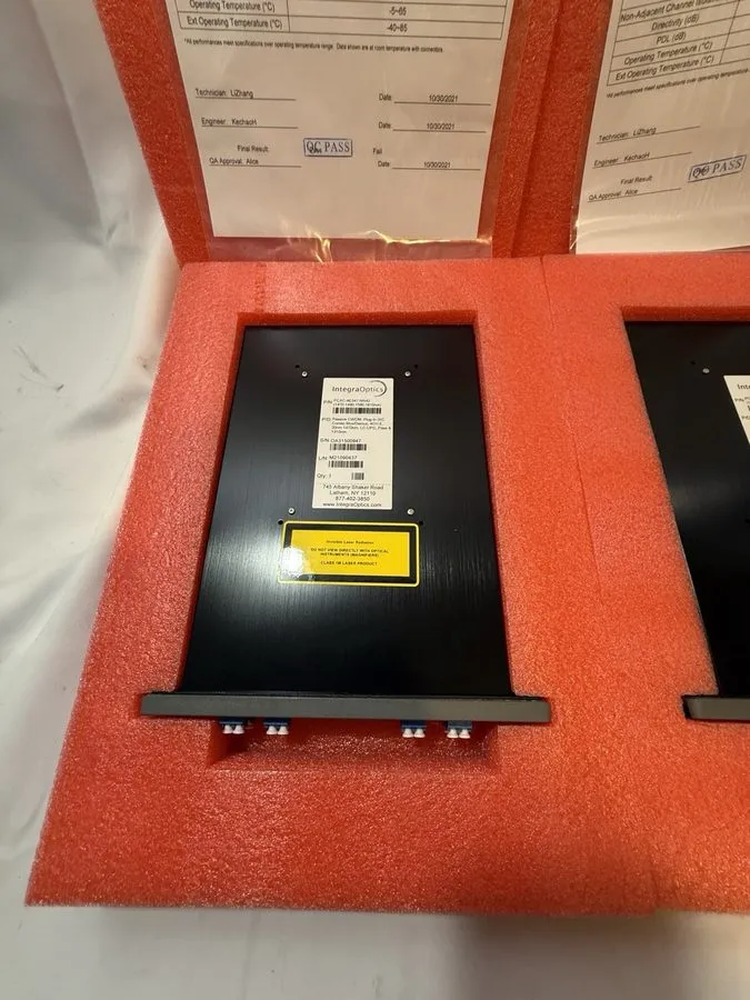 Оптический модуль 2x IntegraOptics PCXC-4E347-NN42 CWDM Mux Demux LC UPC w Test  — фото лота 3