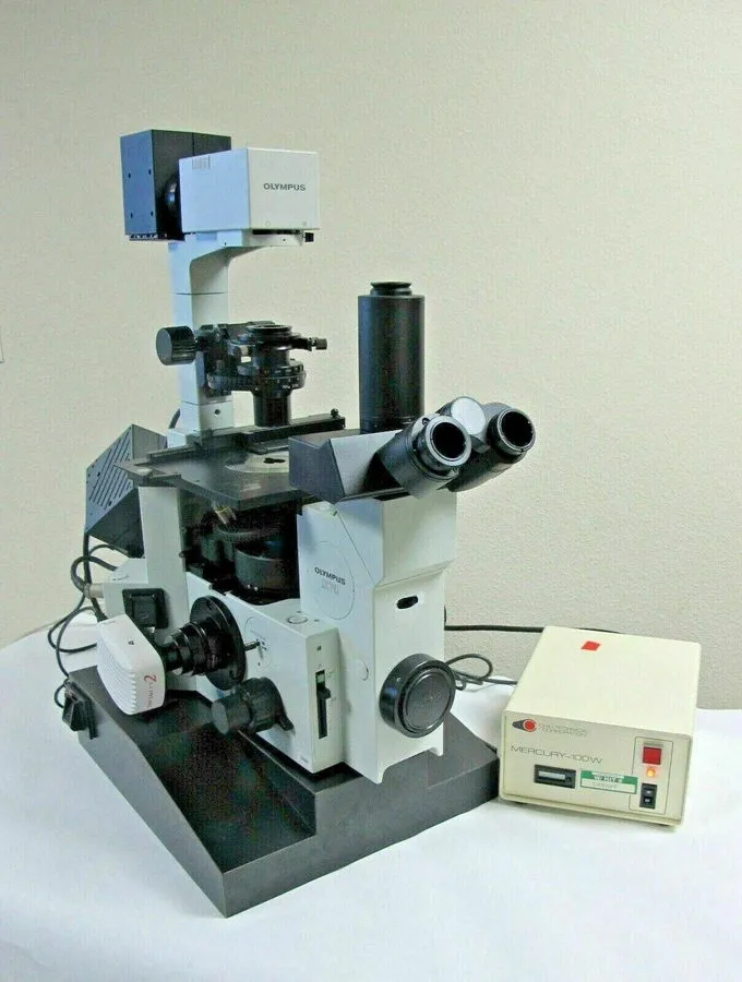 Микроскоп ^ Olympus IX70-S8F Inverted Fluorescence Microscope #W4095