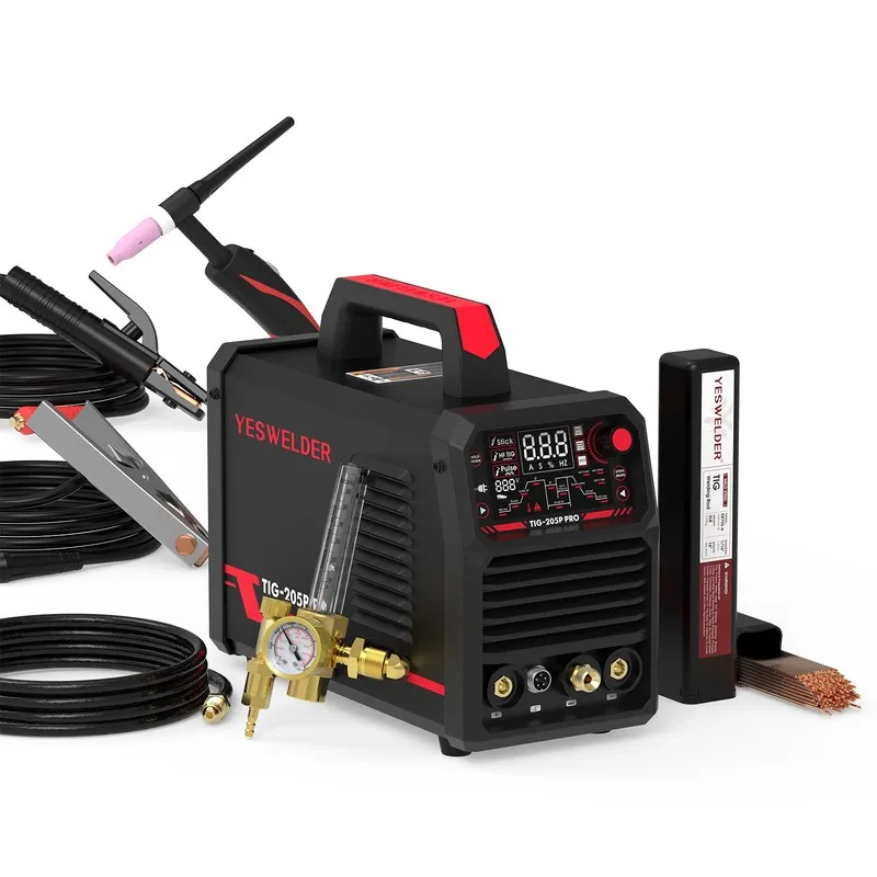 Сварочный аппарат 205A Tig Welder with Pulse Large LED Display, TIG-205P Pulsed 