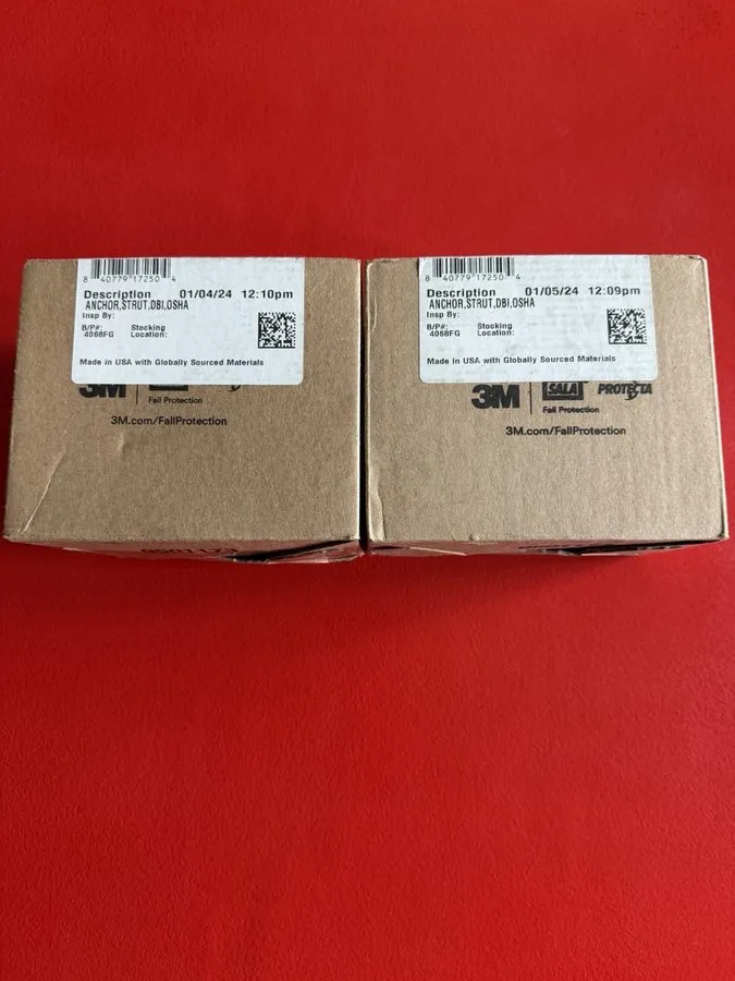 Складское оборудование 3M Fall Protection DBI-SALA 2104709 Strut Anchor Set of 2 — фото лота 1