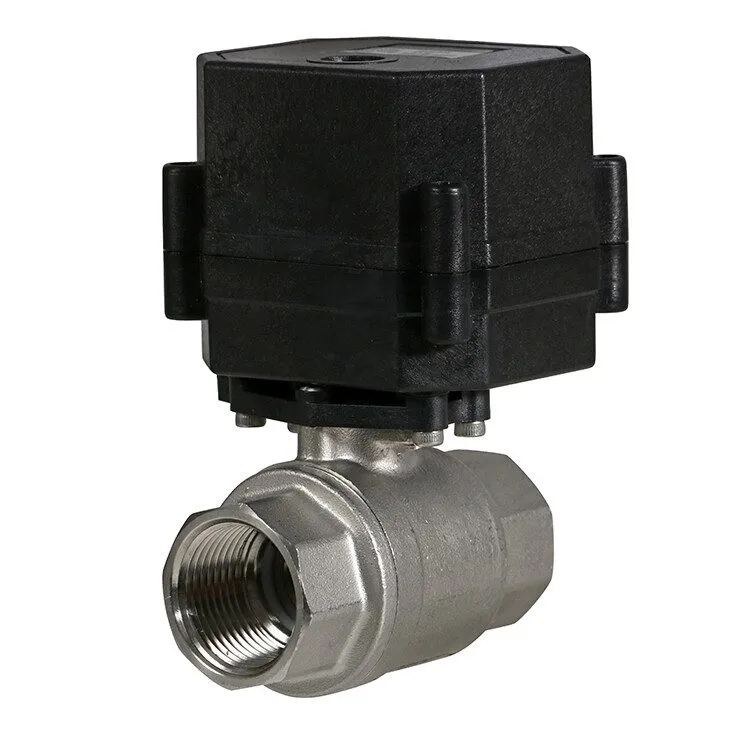Клапан 1/2" Stainless Steel Motorized Electric Ball Valve 9V 12V-24 Volt AC/DC,