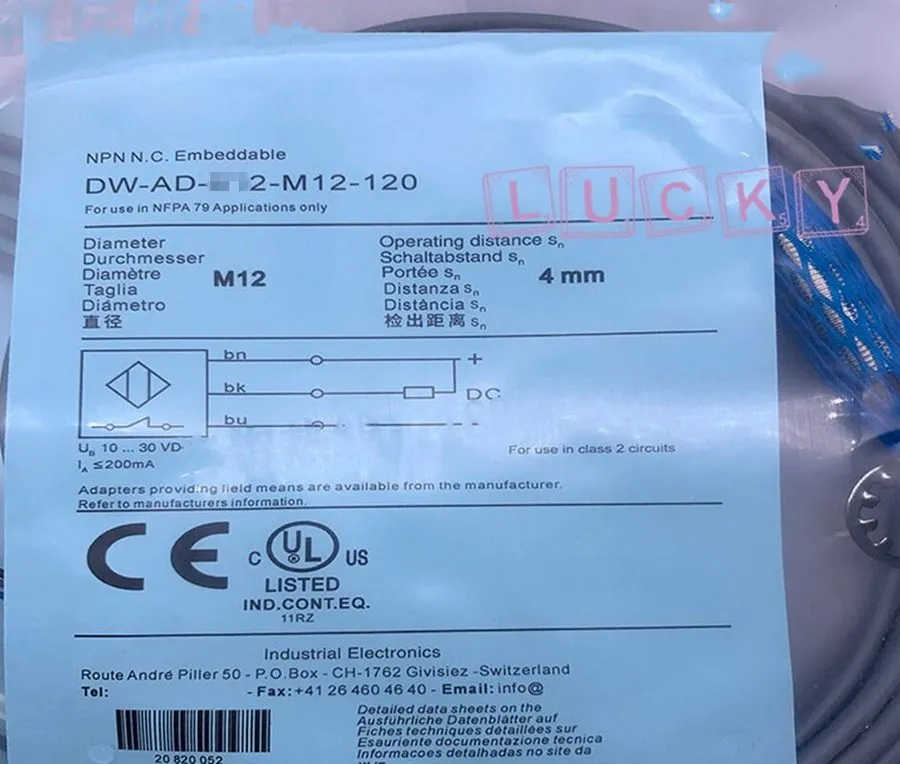 Датчик приближения CONTRINEX DW-AD-501-M12-120 Proximity Sensor