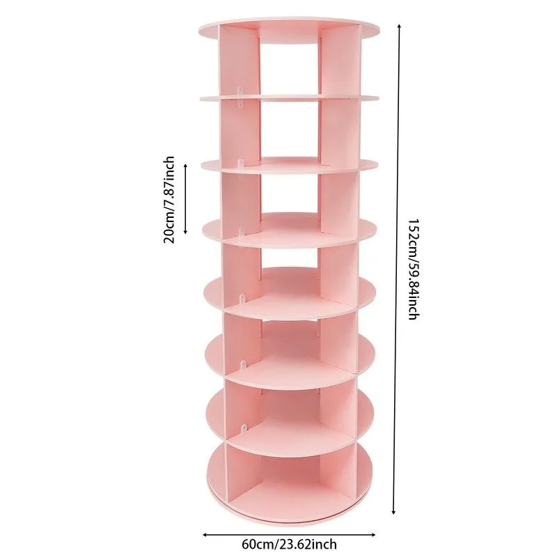 Стойка/шкаф 7-Tier 360° Rotating Shoe Rack Shelf Storage 28 Pairs Shoes