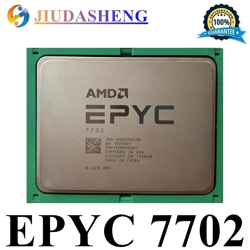 Процессор AMD epyc 7702 2ghz -3.35ghz 64 core 128 lines interface sp3-cpu