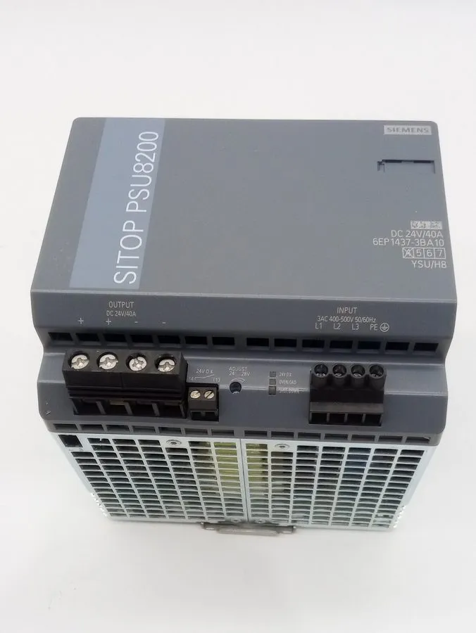 Блок питания SIEMENS 6EP1437-3BA10 SITOP PSU8200 POWER SUPPLY, 24VDC, 40A. 4E-21